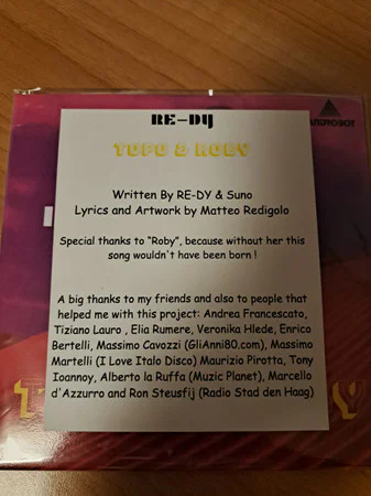 RE-DY – Topo & Roby (7" Limited edition 80 copies) - Image 2