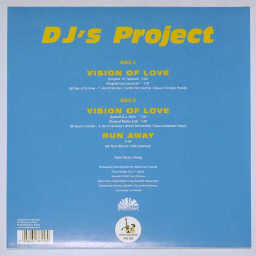 DJ's Project – Vision Of Love (Gold vinyl) - Image 2