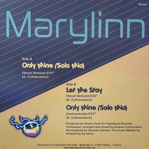 Marylinn – Only Mine (Solo Mio) / Let Me Stay - Image 2