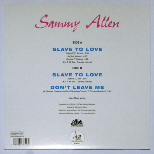 Sammy Allen – Slave To Love - Image 2