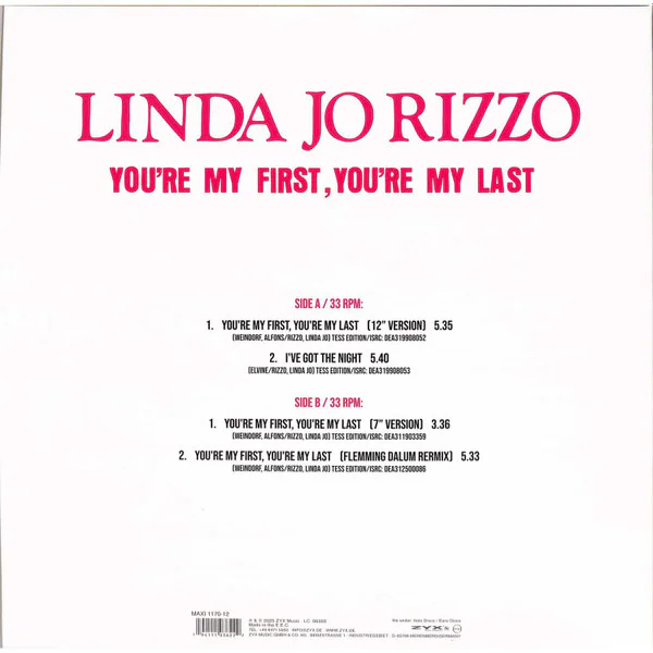 Linda Jo Rizzo – You're My First, You're My Last - Image 2