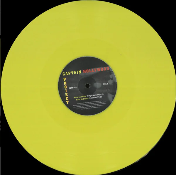 Captain Hollywood Project – More And More (yellow vinyl) - Image 3