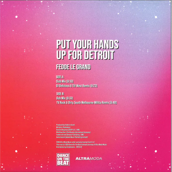 Fedde Le Grand – Put Your Hands Up For Detroit - Image 2