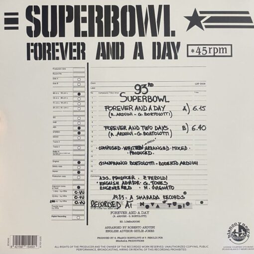 Superbowl – Forever And A Day (Blue vinyl) - Image 2