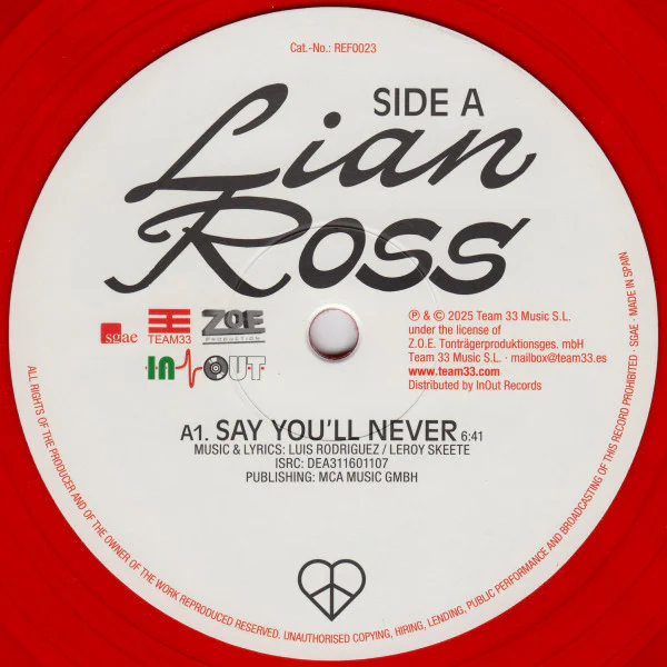 Lian Ross – Say You'll Never (Anniversary Special Edition) - Image 3