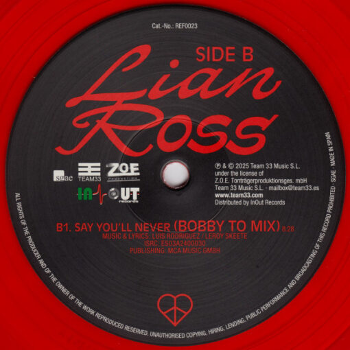 Lian Ross – Say You'll Never (Anniversary Special Edition) - Image 4