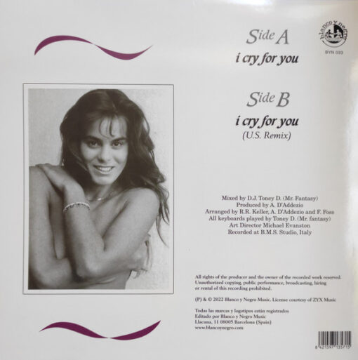Shy Rose – I Cry For You (Transparent Green) (USA Cover) - Image 2