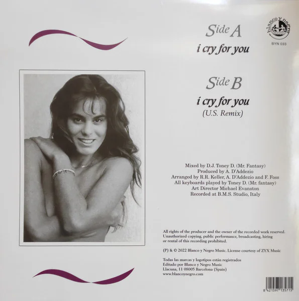 Shy Rose – I Cry For You (Transparent Green) (USA Cover) - Image 2