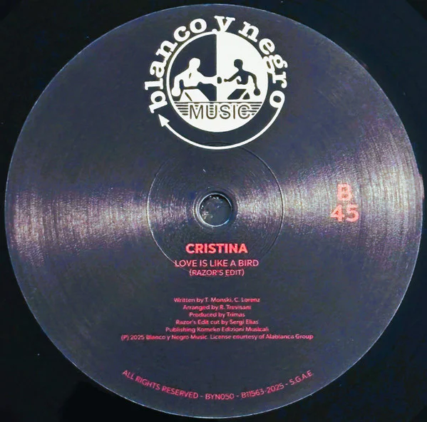 Cristina – Love Is Like A Bird (black vinyl) - Image 4