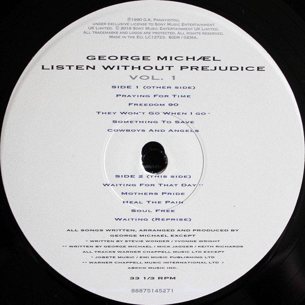 George Michael – Listen Without Prejudice Vol. 1 - Image 4