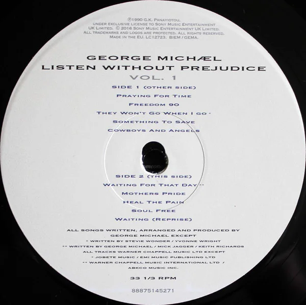George Michael – Listen Without Prejudice Vol. 1 - Image 4