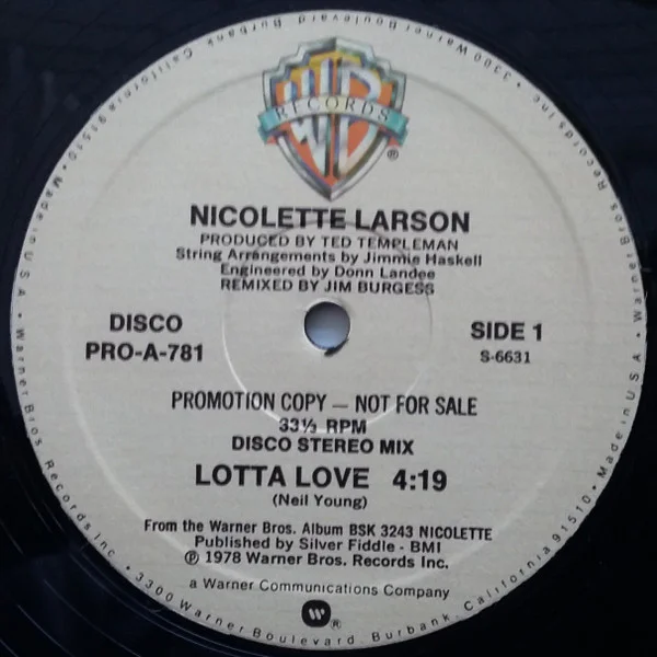Nicolette Larson – Lotta Love / You Send Me