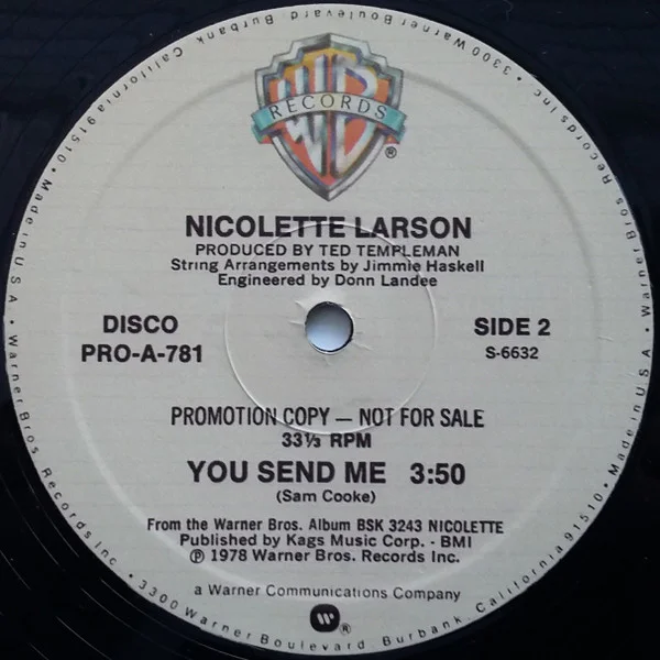 Nicolette Larson – Lotta Love / You Send Me - Image 2