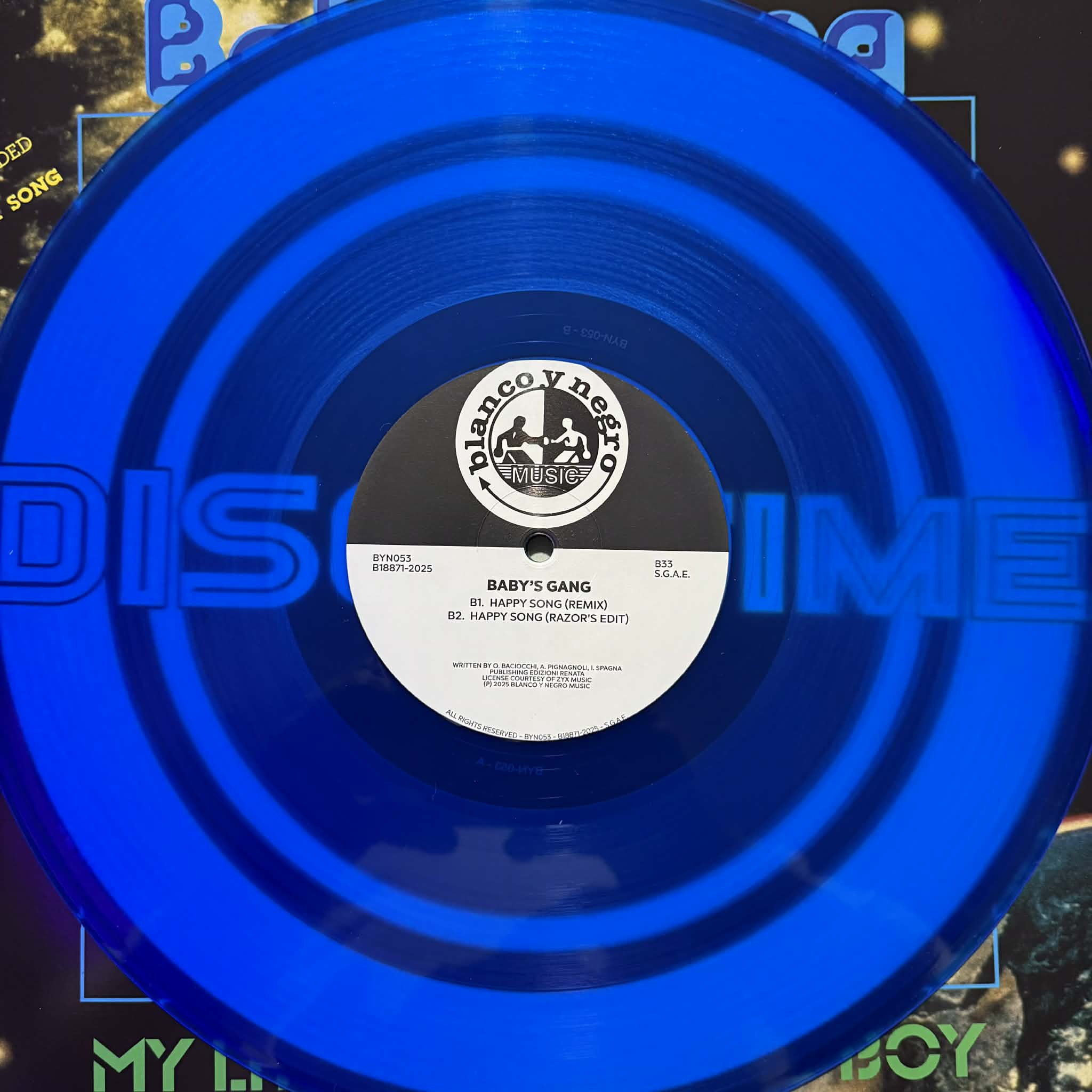 Baby's Gang – My Little Japanese Boy (Blue vinyl) - Image 2