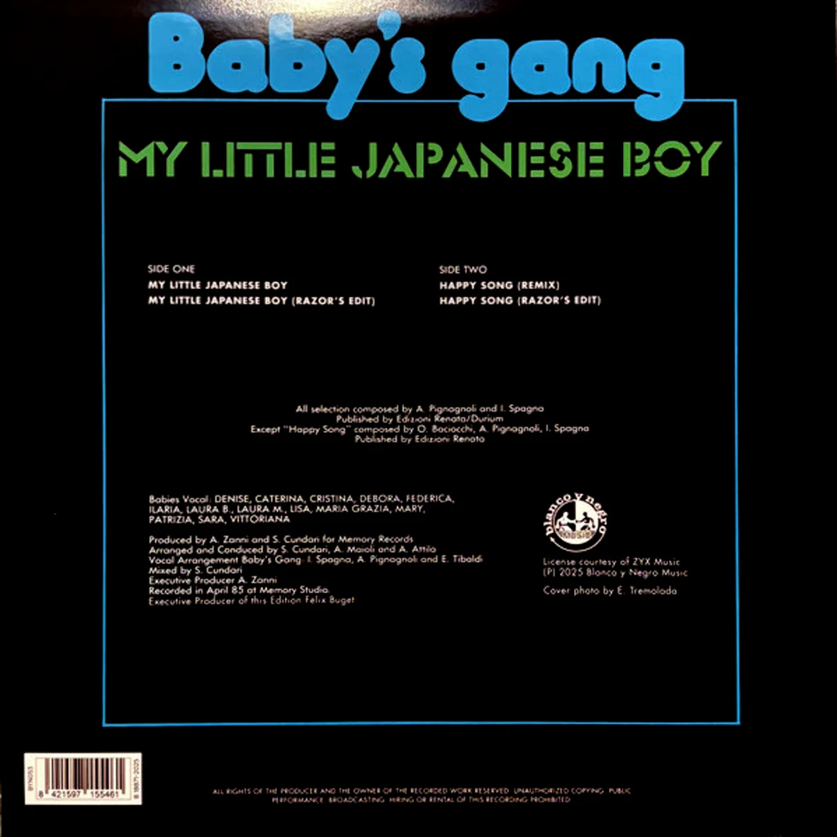 Baby's Gang – My Little Japanese Boy (Blue vinyl) - Image 3