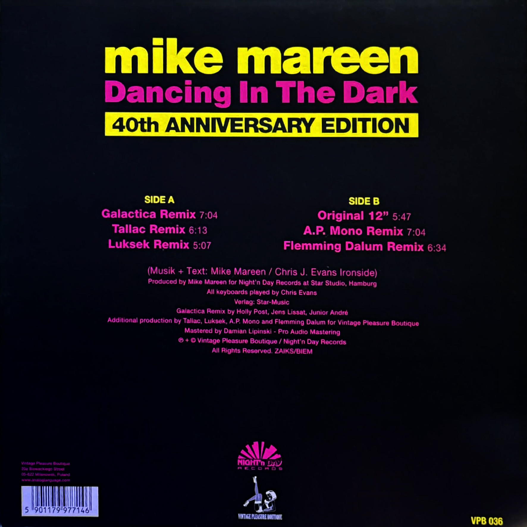 Mike Mareen – Dancing In The Dark (40th Anniversary Edition) - Image 2
