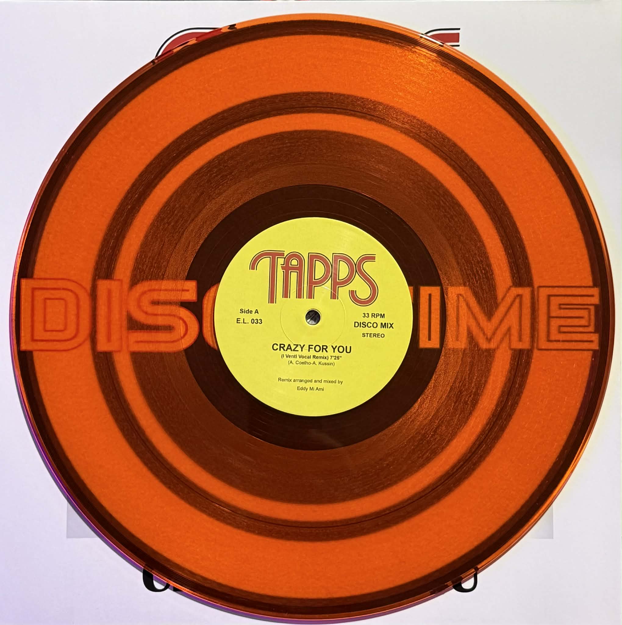 Tapps – Crazy For You (Orange Transparent) - Image 3