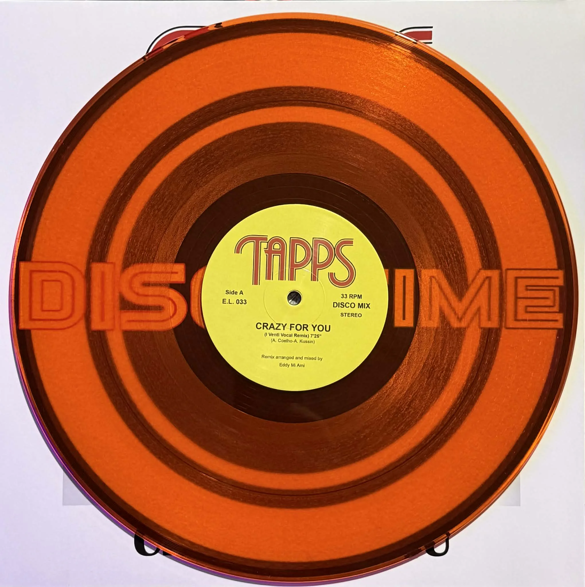 Tapps – Crazy For You (Orange Transparent) - Image 3
