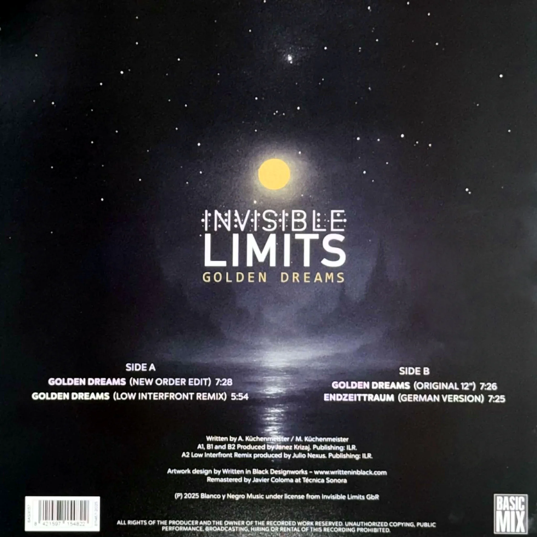 Invisible Limits – Golden Dreams (gold vinyl) - Image 2