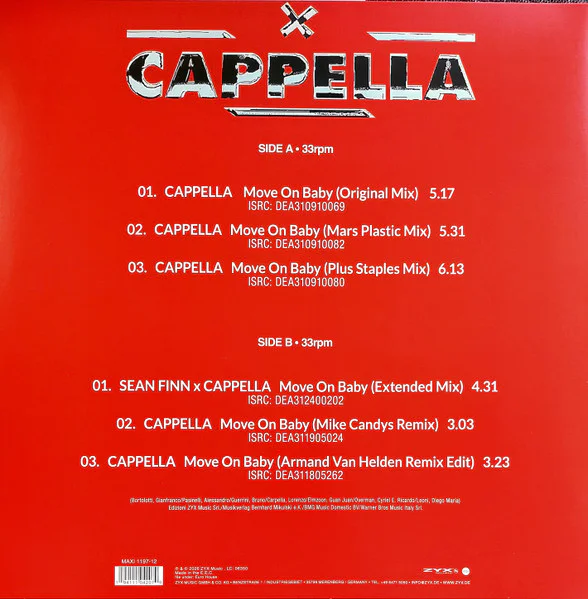 Cappella – Move On Baby - Image 2