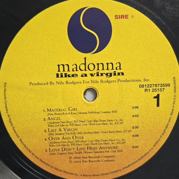Madonna – Like A Virgin - Image 3