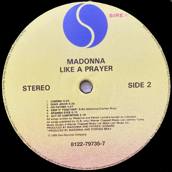 Madonna ‎– Like A Prayer - Image 5