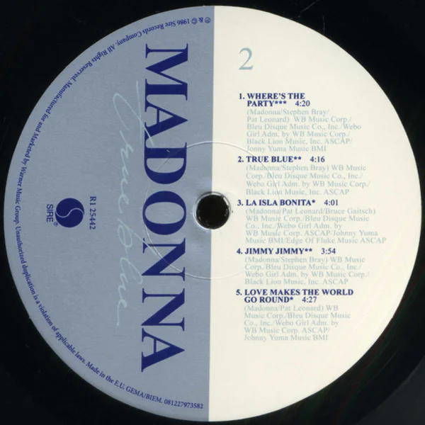 Madonna – True Blue - Image 3