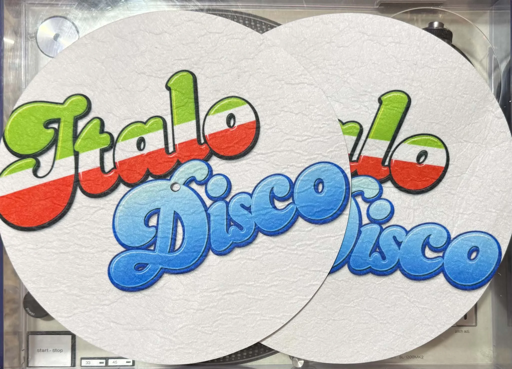 Slipmats ItaloDisco Logo (pair only)