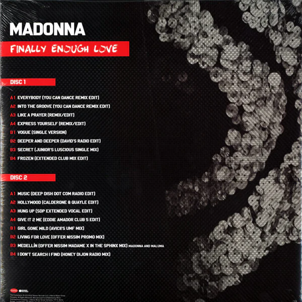 Madonna ‎– Finally Enough Love - Image 2