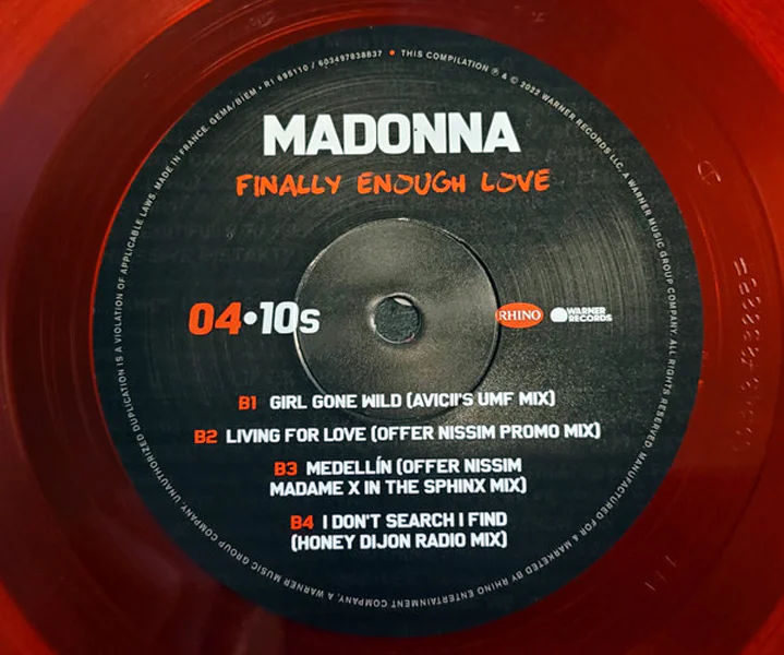 Madonna ‎– Finally Enough Love - Image 4