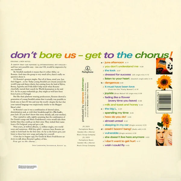 Roxette – Don't Bore Us - Get To The Chorus! (Roxette's Greatest Hits) - Image 2